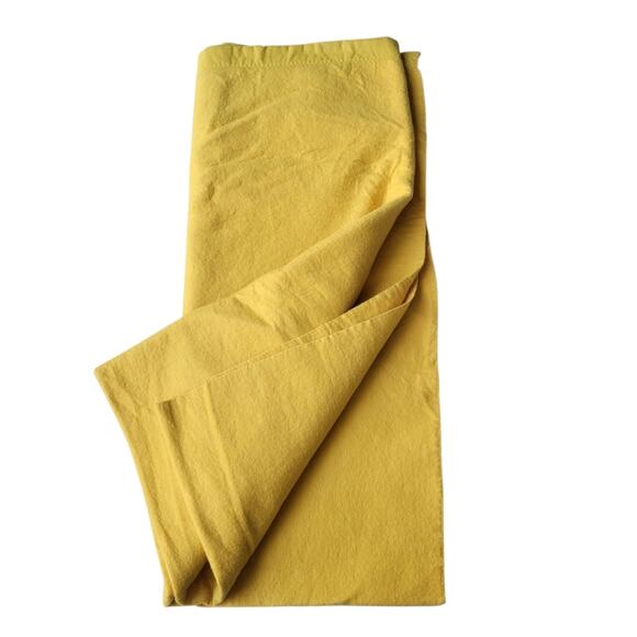 Vintage 70s Chatham Mustard Emerson Satin Trim Blanket Twin Double 72x90 NEW - Picture 2 of 5